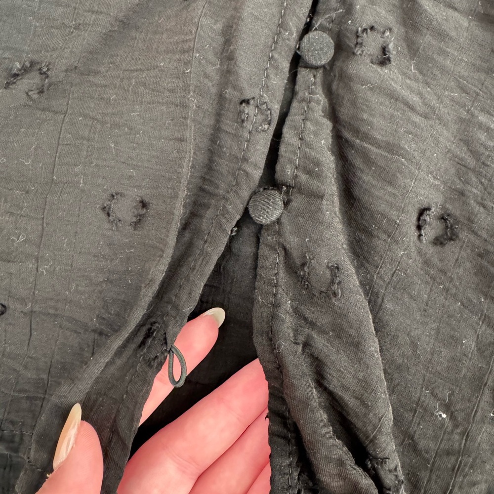 Zara RUFFLED SWISS DOT TOP - Picture 5 of 6
